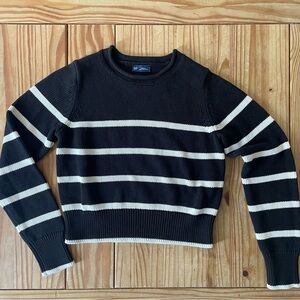 Black and White Striped Sweater